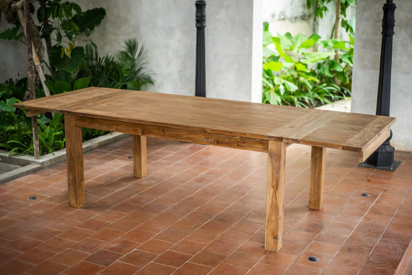 Uitschuifbare teak tafel 180 - 230 - 280x100 - Souren Meubels