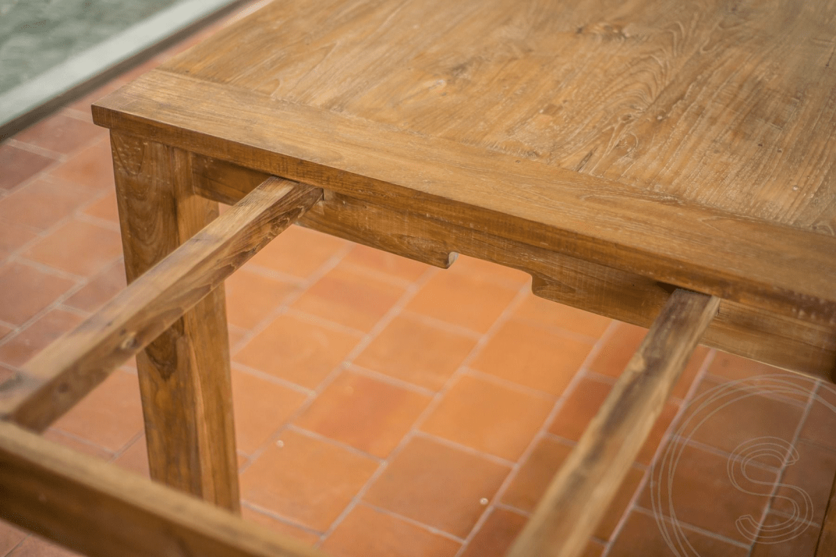 Ausziehtisch Teakholz Set 180 + 10 Stühle