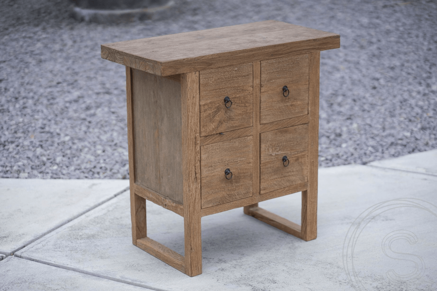 Teak Kommode Algarve 4 lades - Souren Meubels