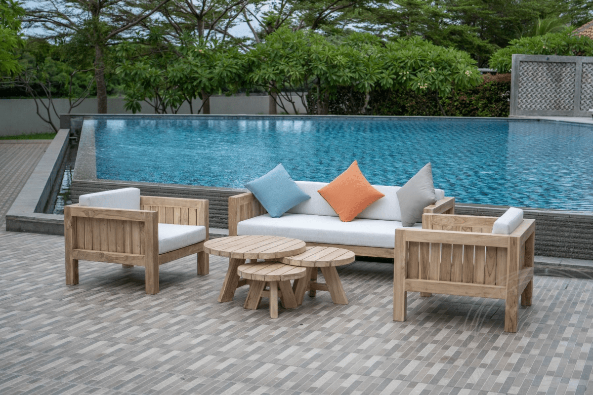 Teak Loungeset Algarve