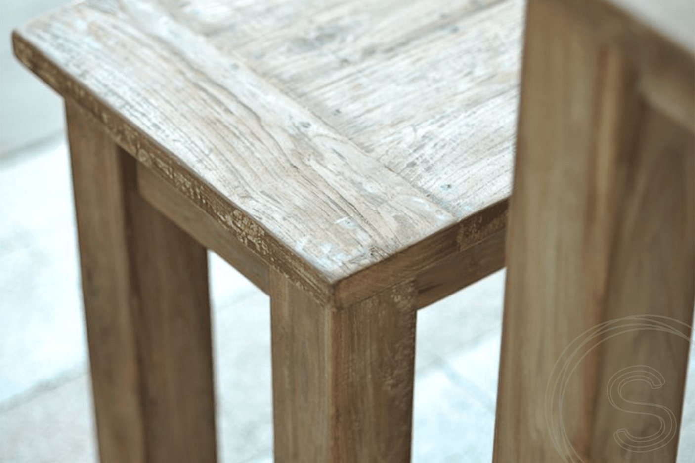 Teak bank 180cm oud hout - Souren Meubels