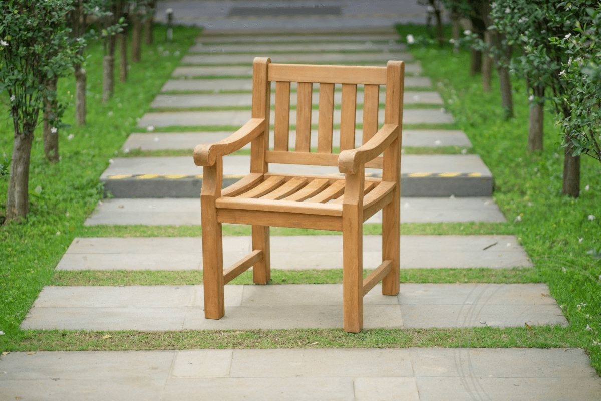 Teak Gartentisch 300 x 100 + 10 Gartenstühle Elephant