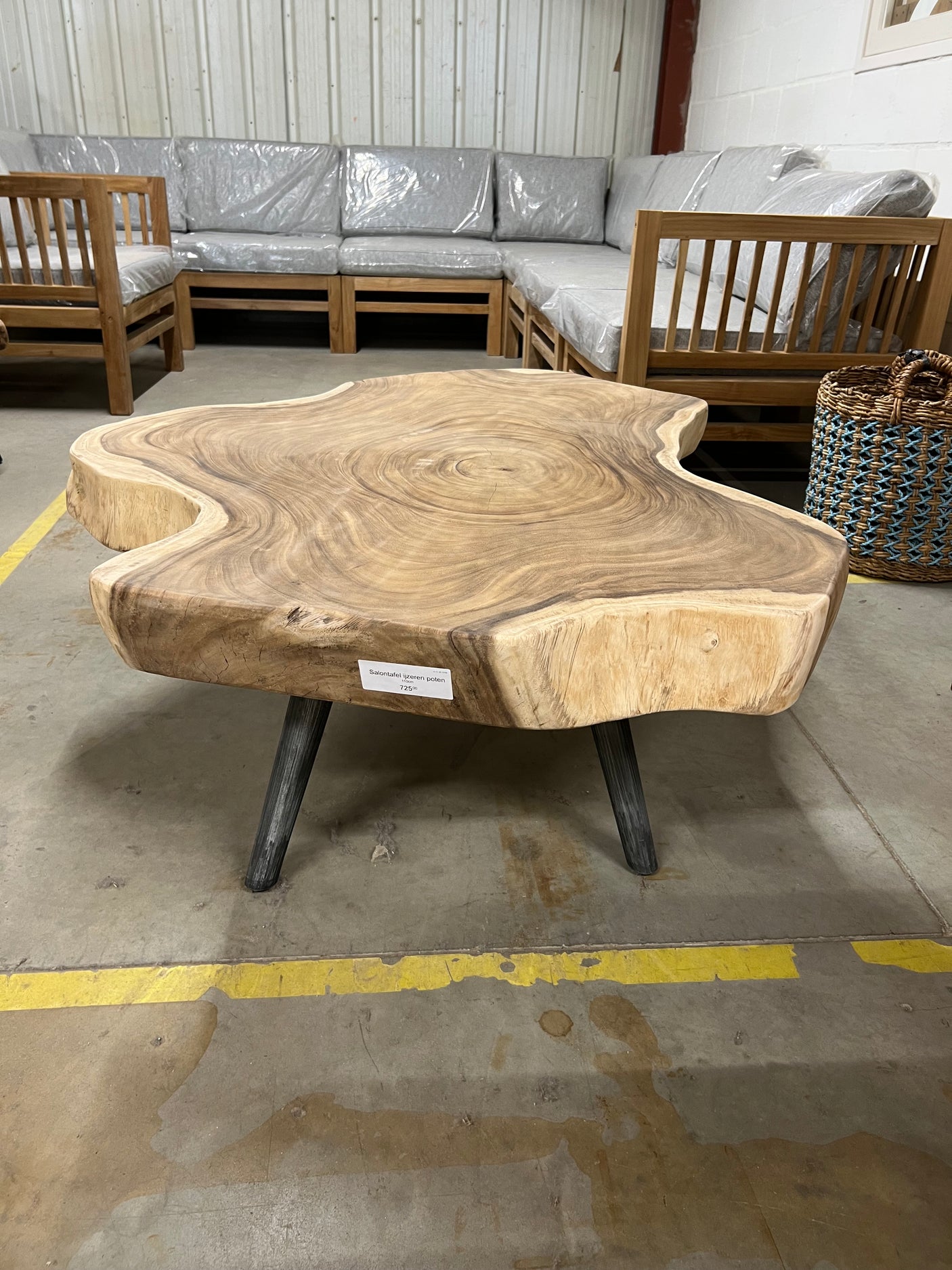 Couchtisch Eisenbein 123cm Durchmesser - 123x123x41cm