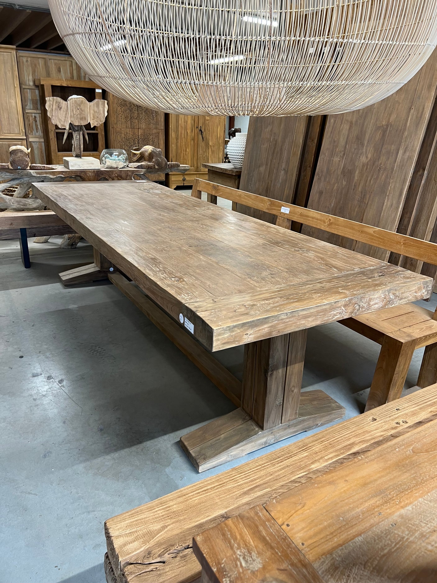Teak-Klostertisch - 300x100x79cm