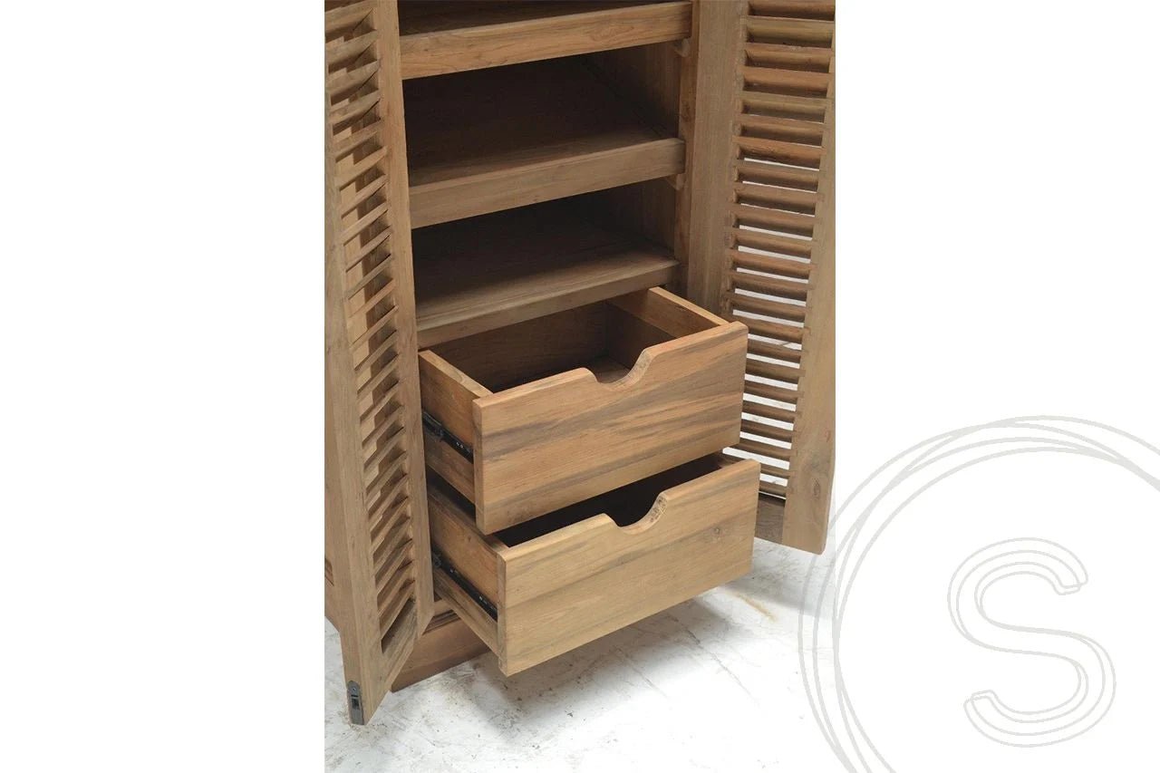 Teak schoenenkast Java - Souren Meubels