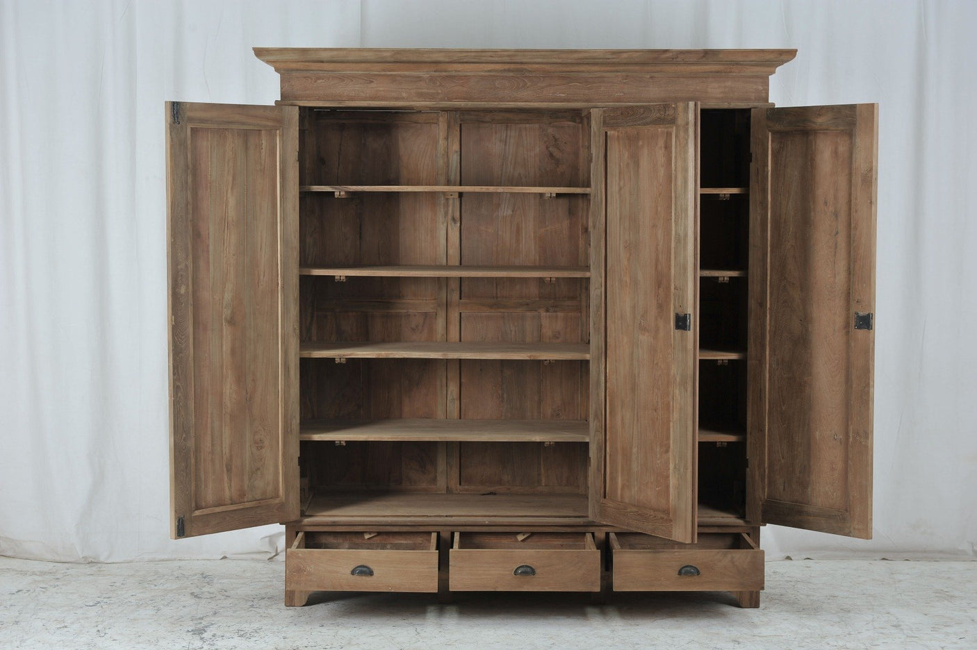 Teak kast 180cm - Souren Meubels