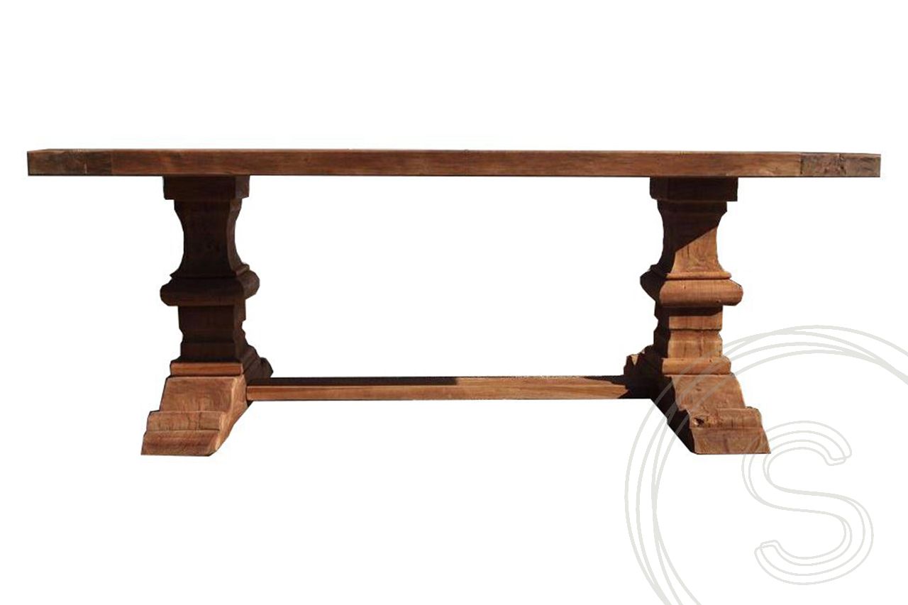 Teak kloostertafel 180x100 cm - Souren Meubels