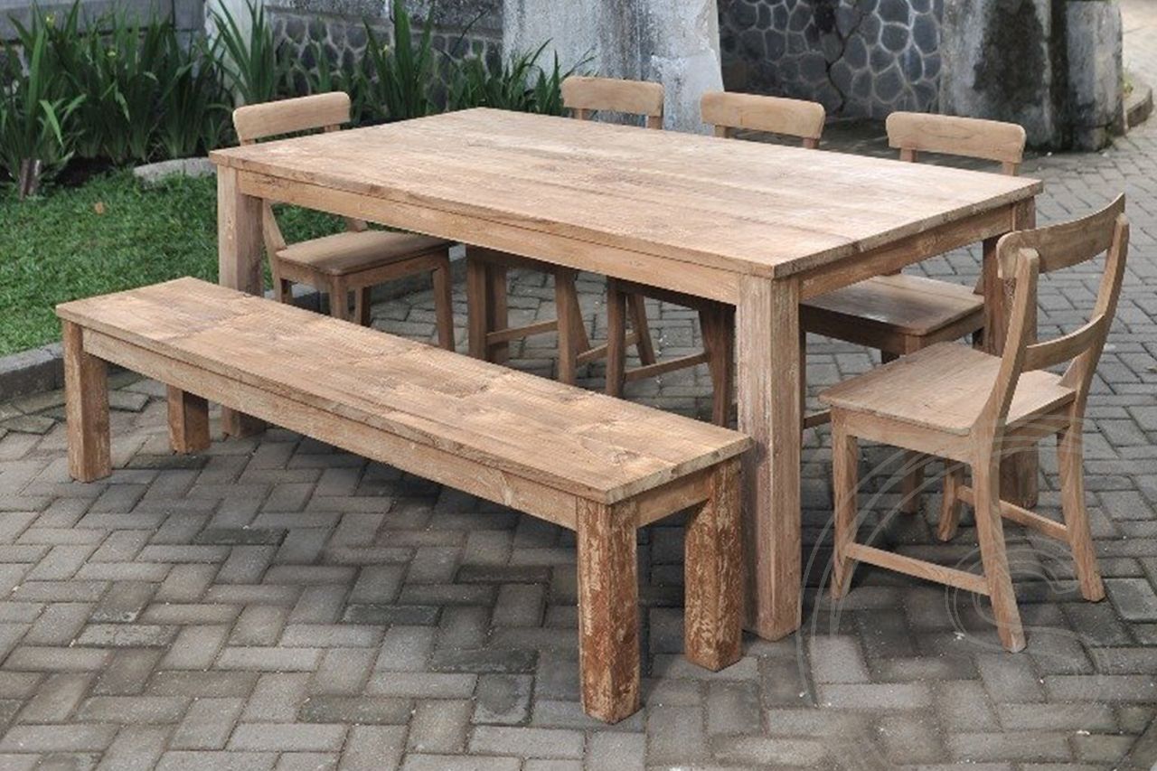 Teak tafel 200 x 90 - Souren Meubels