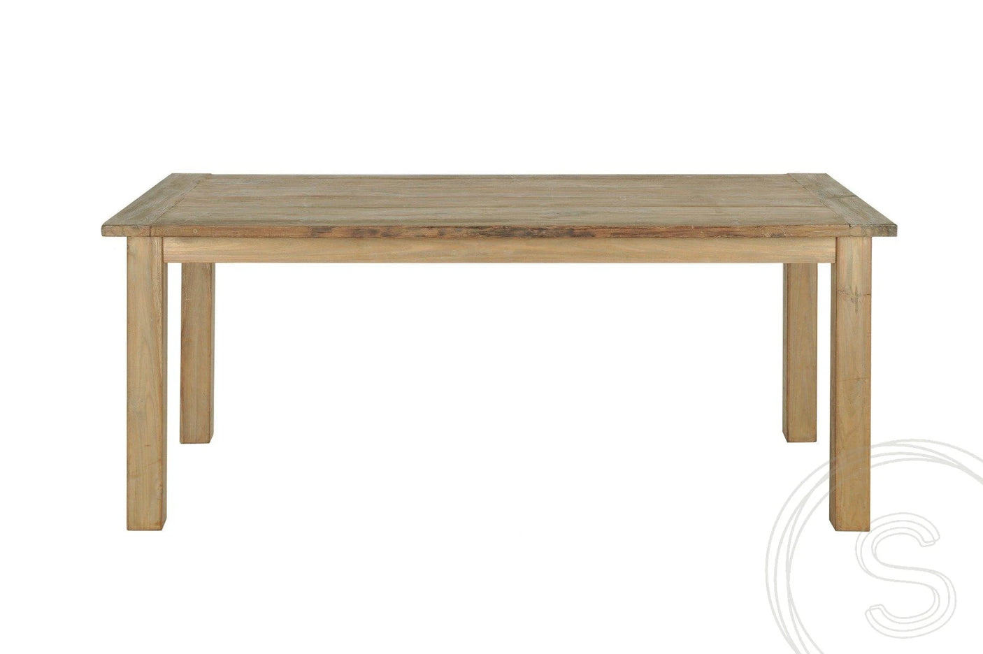 Teak tafel 200 x 90 oud hout - Souren Meubels