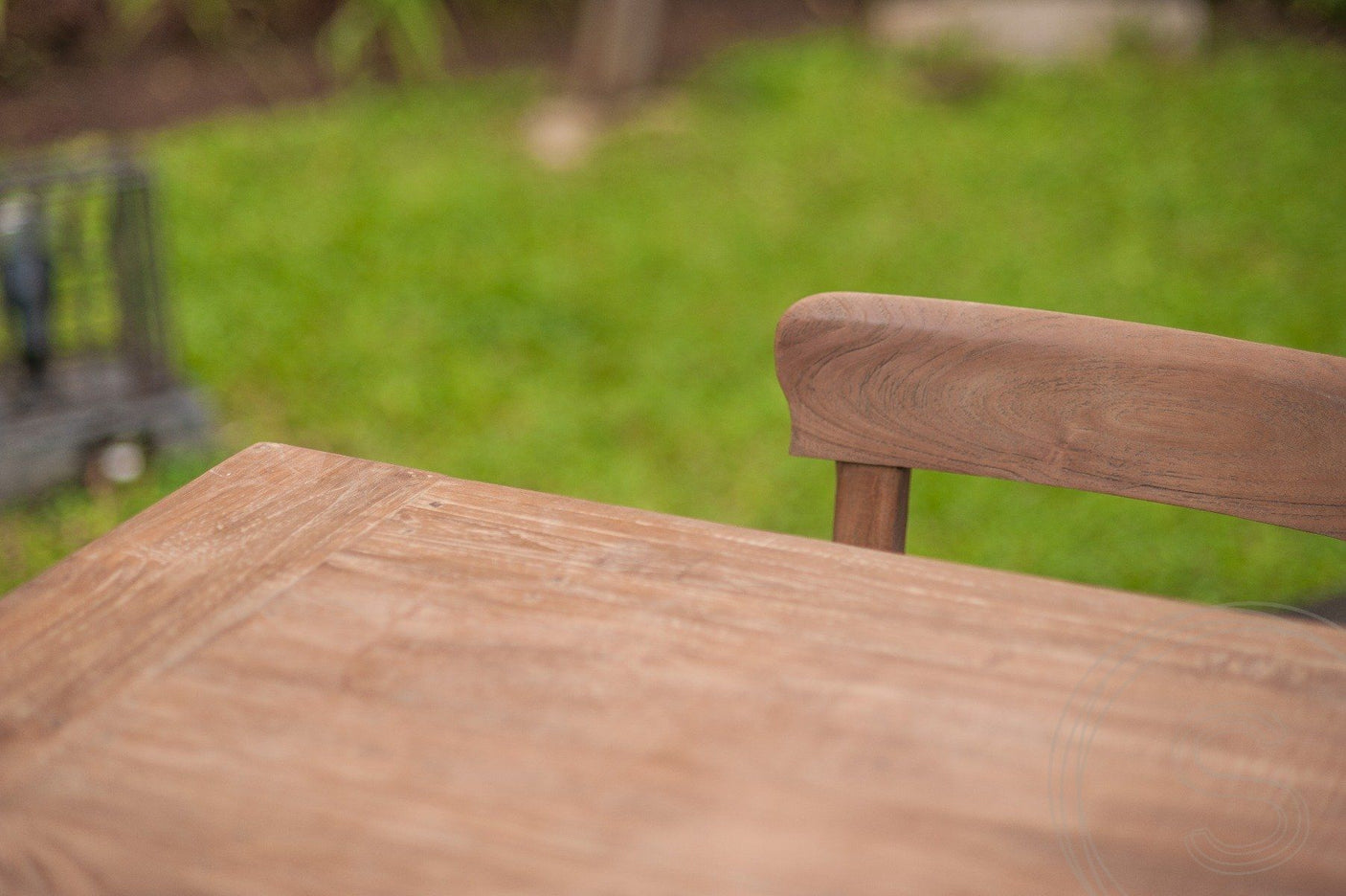 Teak tafel 260 x 100 oud hout - Souren Meubels