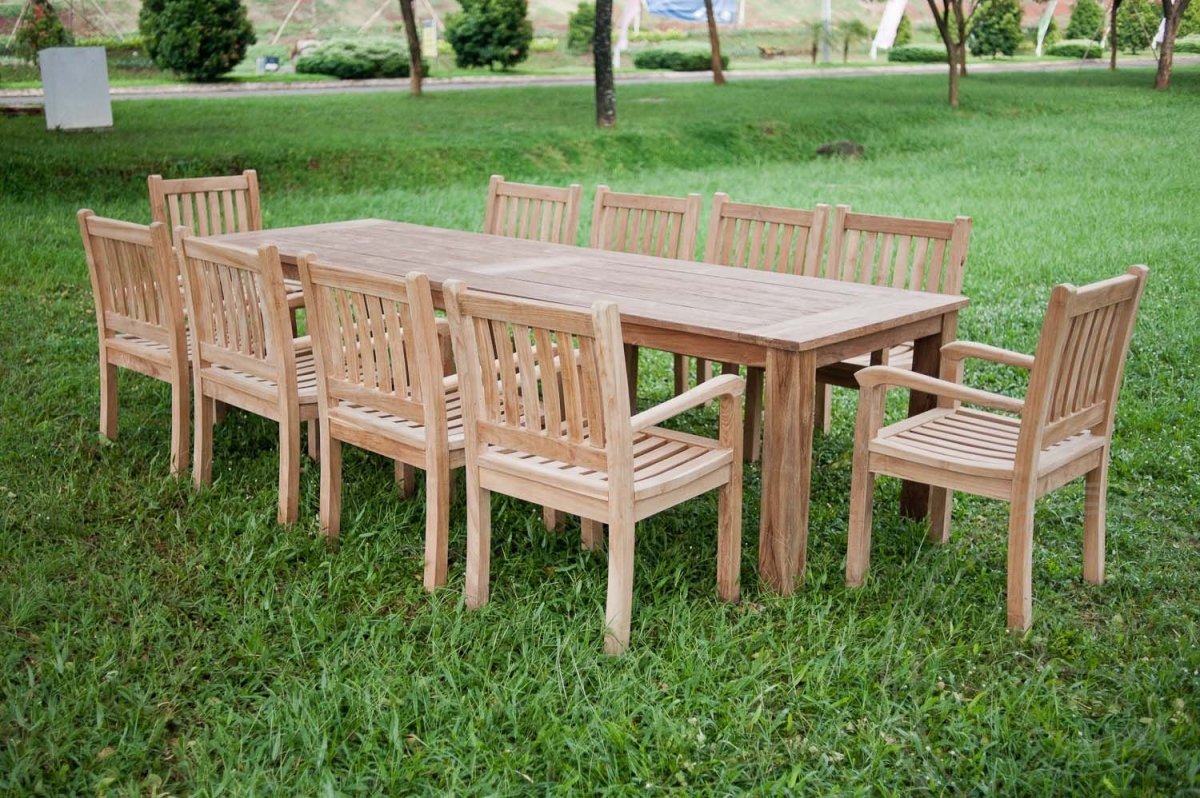 Teakholz Gartentisch 300x120 cm - Souren Furniture (CH)