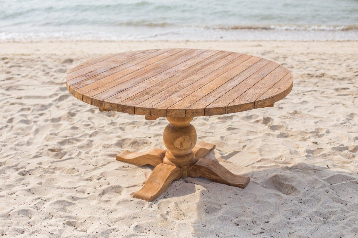 Teakholz Gartentisch rund 160 cm Classic - Souren Furniture (CH)