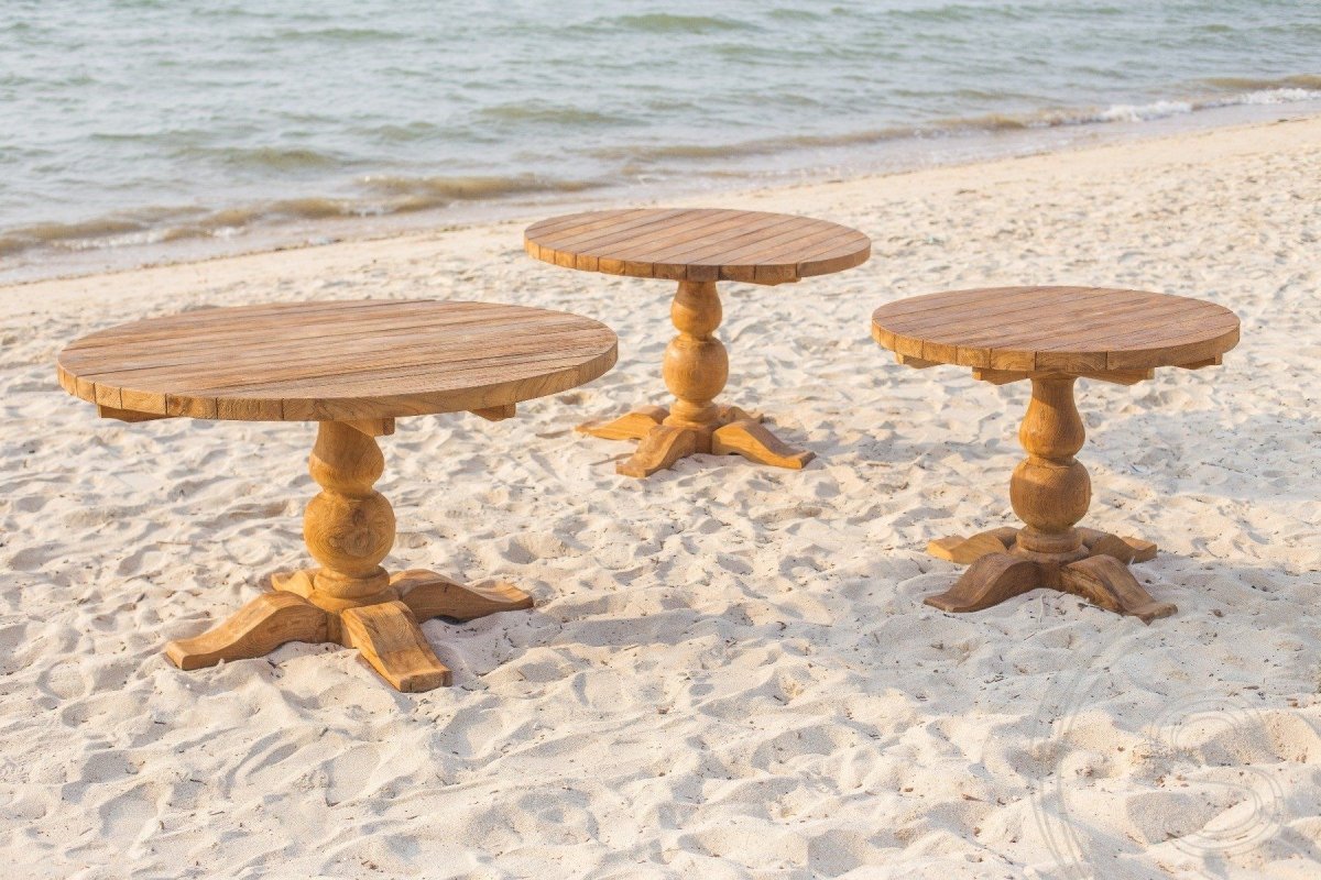 Teakholz Gartentisch rund 160 cm Classic - Souren Furniture (CH)