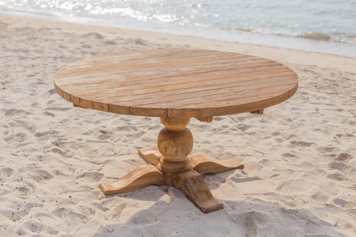 Teakholz Gartentisch rund 160 cm Classic - Souren Furniture (CH)