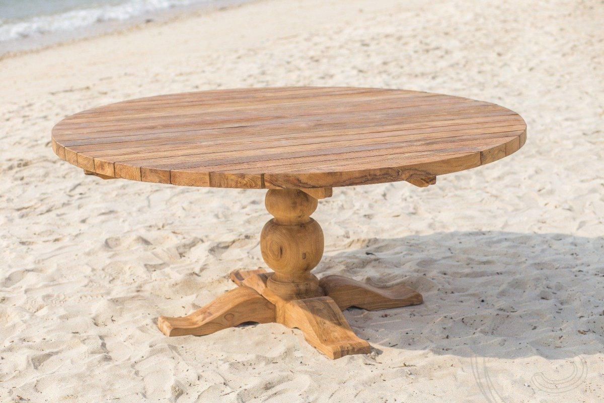 Teakholz Gartentisch rund 180 cm Classic - Souren Furniture (CH)