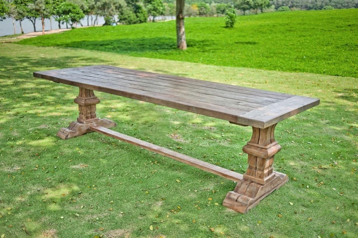 Teakholz Klostertisch Gartentisch 200 x 100 - Souren Furniture (CH)