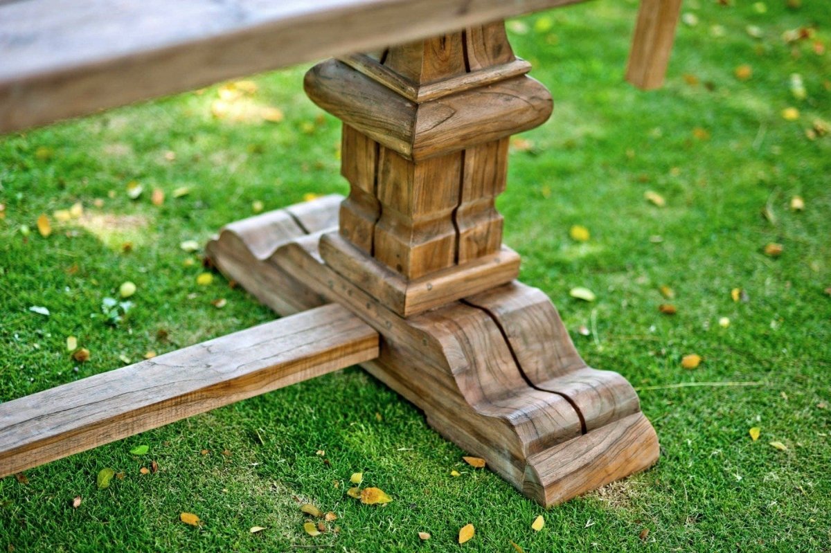 Teakholz Klostertisch Gartentisch 200 x 100 - Souren Furniture (CH)