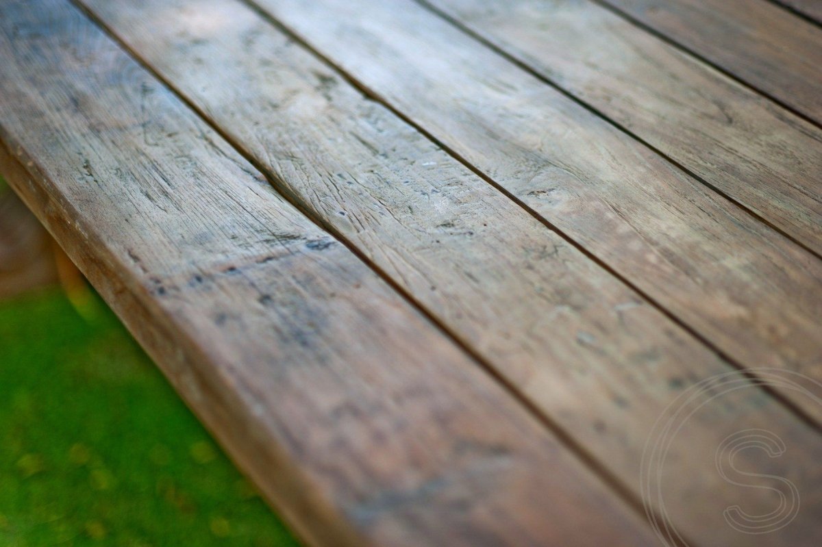 Teakholz Klostertisch Gartentisch 250 x 100 - Souren Furniture (CH)