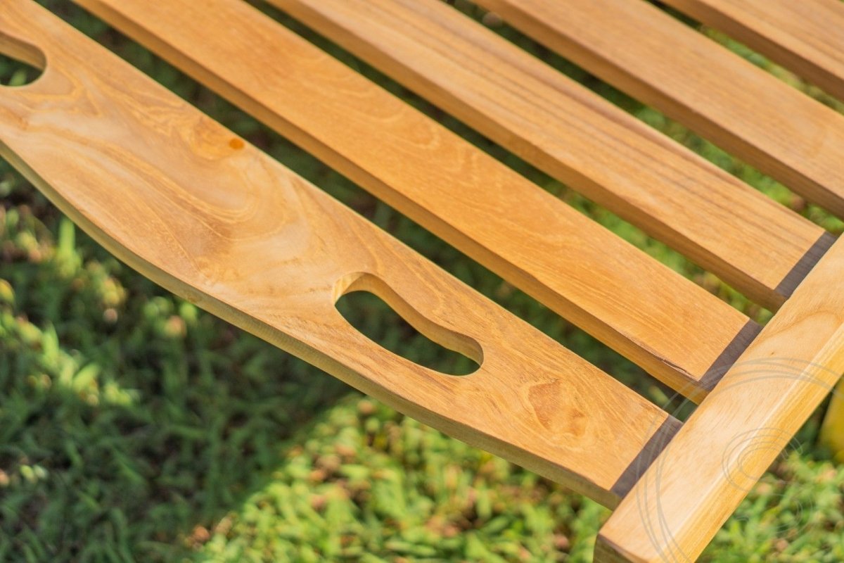 Teakholz Liegebett mit Rollen - Souren Furniture (CH)