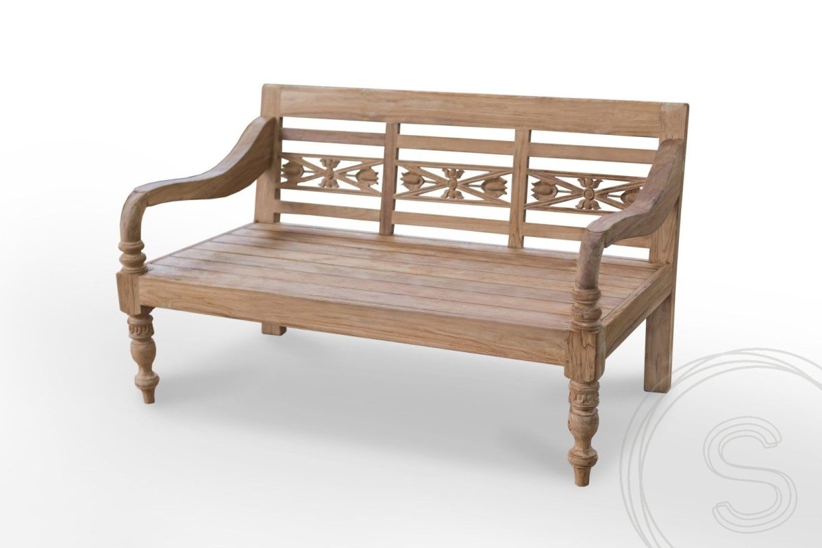 Teakholz Lounge Gartenbank 160cm XL - Souren Furniture (CH)