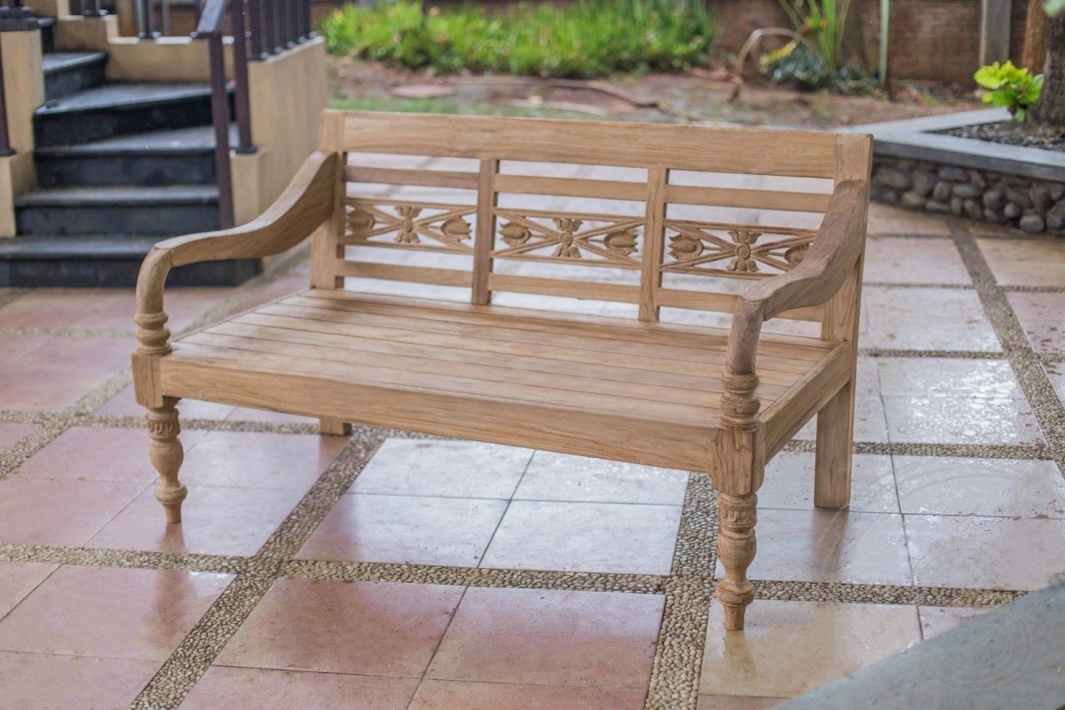 Teakholz Lounge Gartenbank 160cm XL - Souren Furniture (CH)