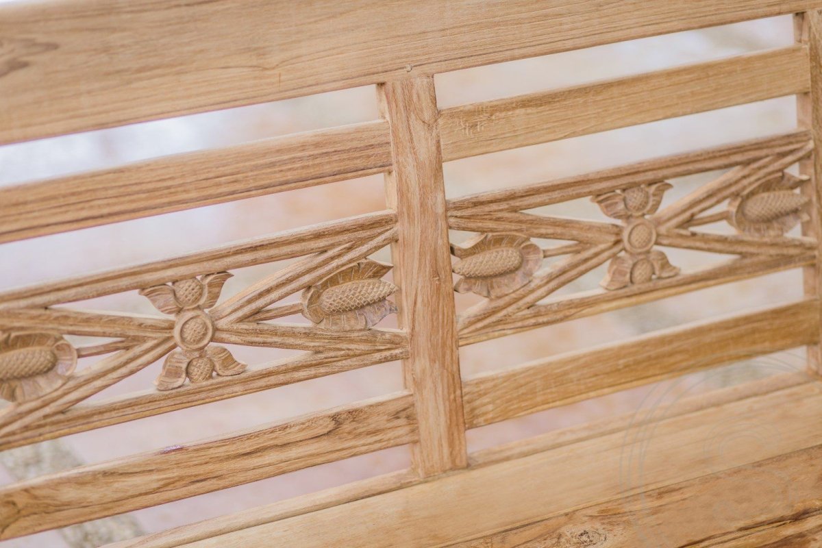 Teakholz Lounge Gartenbank 160cm XL - Souren Furniture (CH)