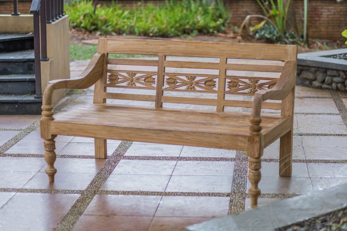 Teakholz Lounge Gartenbank 160cm XL - Souren Furniture (CH)