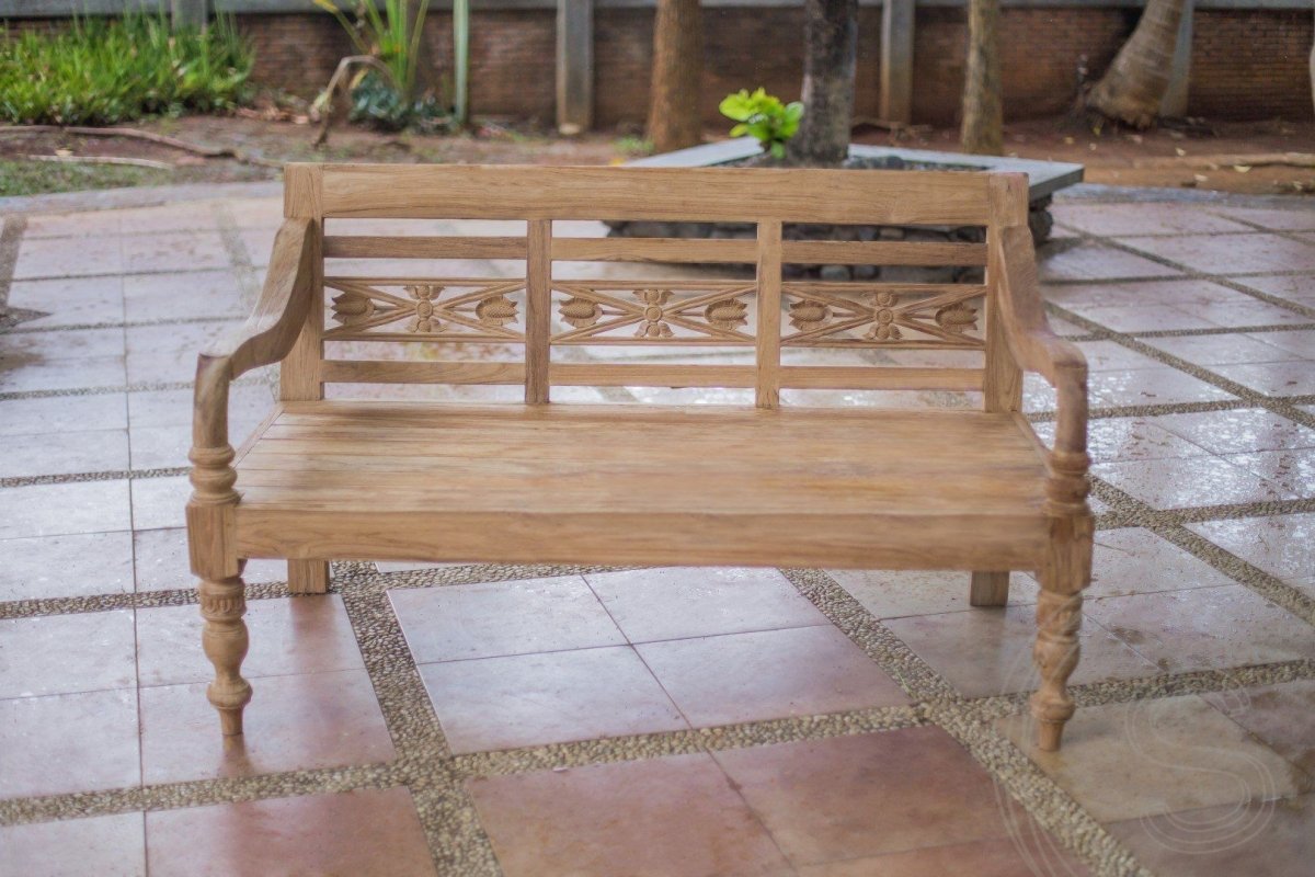 Teakholz Lounge Gartenbank 160cm XL - Souren Furniture (CH)