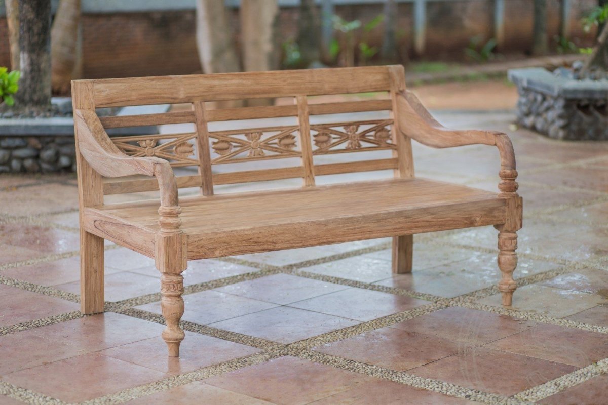 Teakholz Lounge Gartenbank 160cm XL - Souren Furniture (CH)