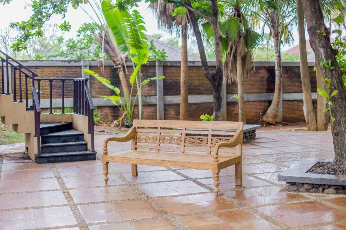 Teakholz Lounge Gartenbank 230cm XL - Souren Furniture (CH)