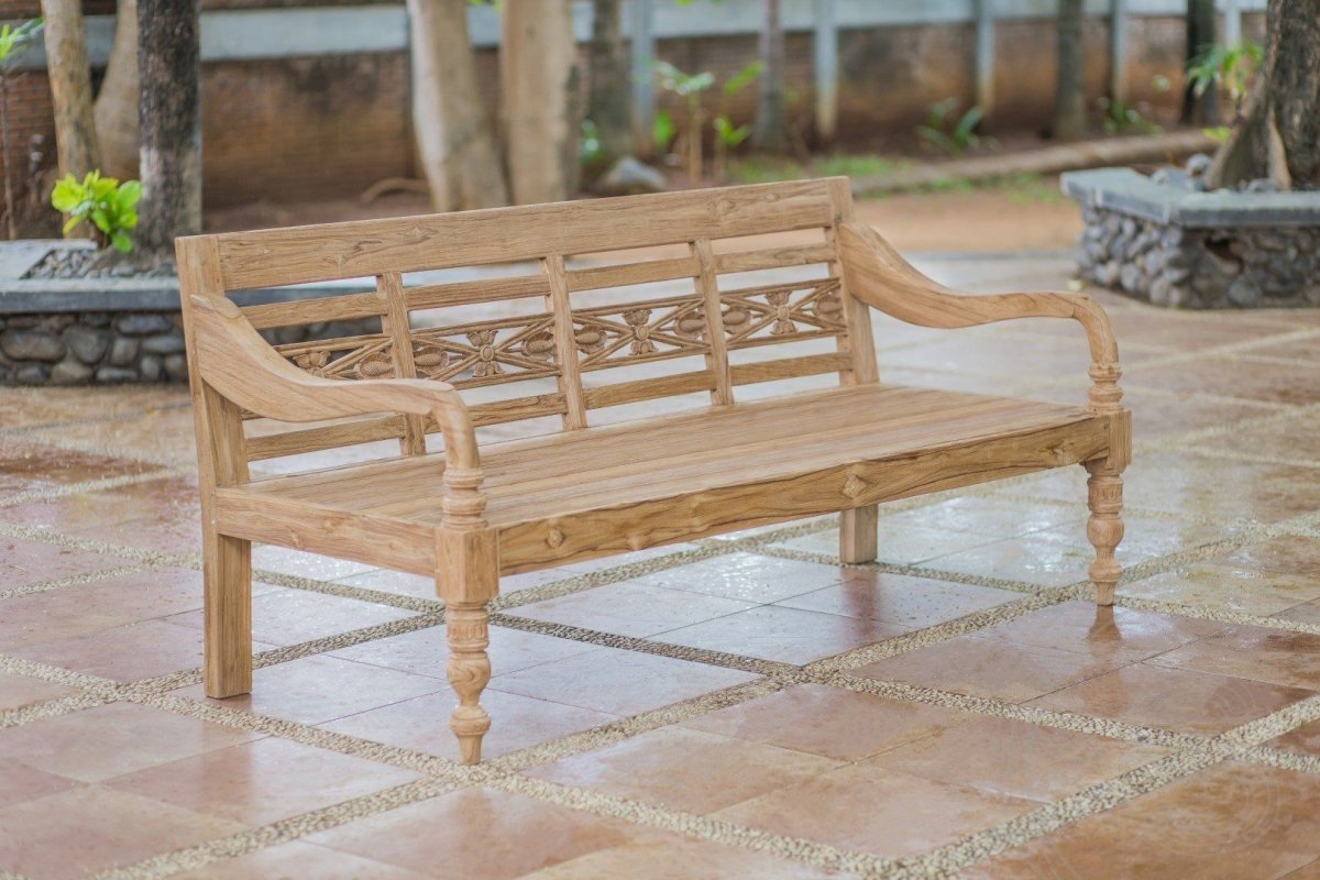 Teakholz Lounge Gartenbank 230cm XL - Souren Furniture (CH)