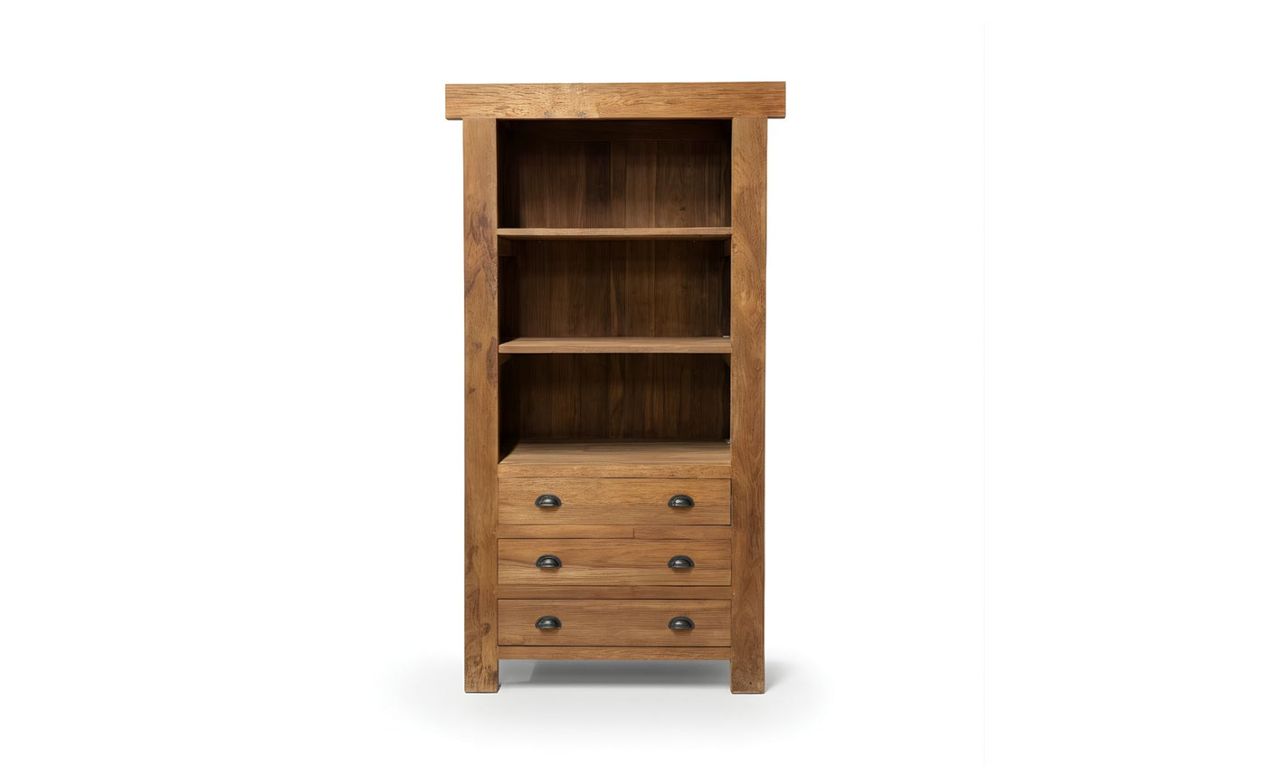 Teak Regalschrank 180 × 90 × 50 cm