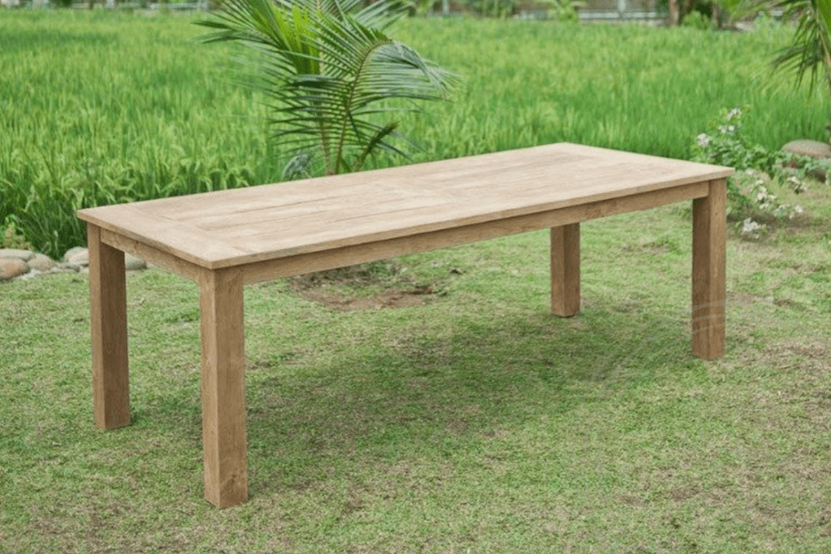 Teak Gartentisch 240x100cm + 8 Beaufort Stühle
