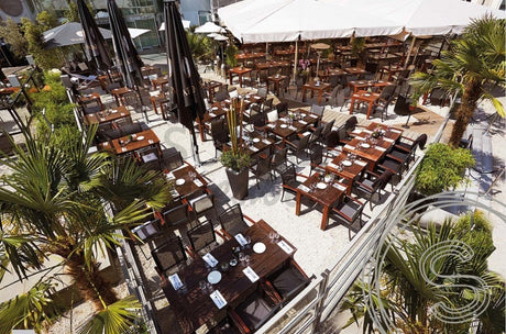 Celebrityrestaurant: Tuintafels voor Riva Düsseldorf - Souren Meubels