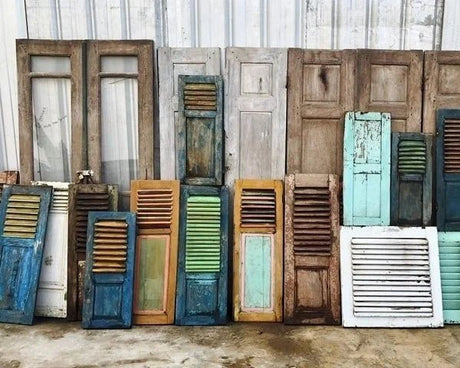 Shutters | Originele oude luiken uit Indonesië - Souren Meubels