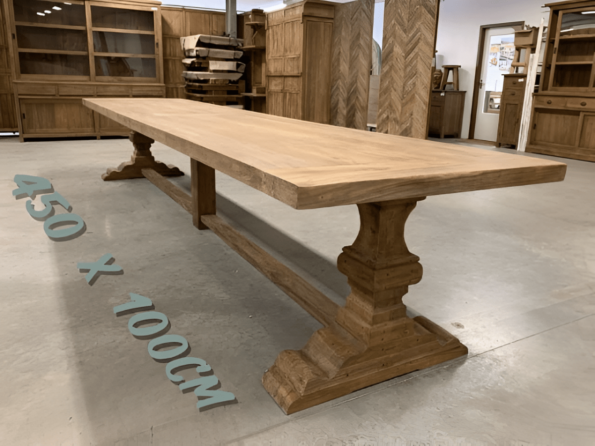 Grote kloostertafel! 450x100cm - Souren Meubels