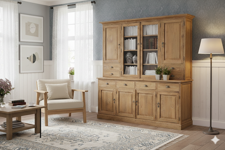 Teak Buffetschrank 220cm Rustikal