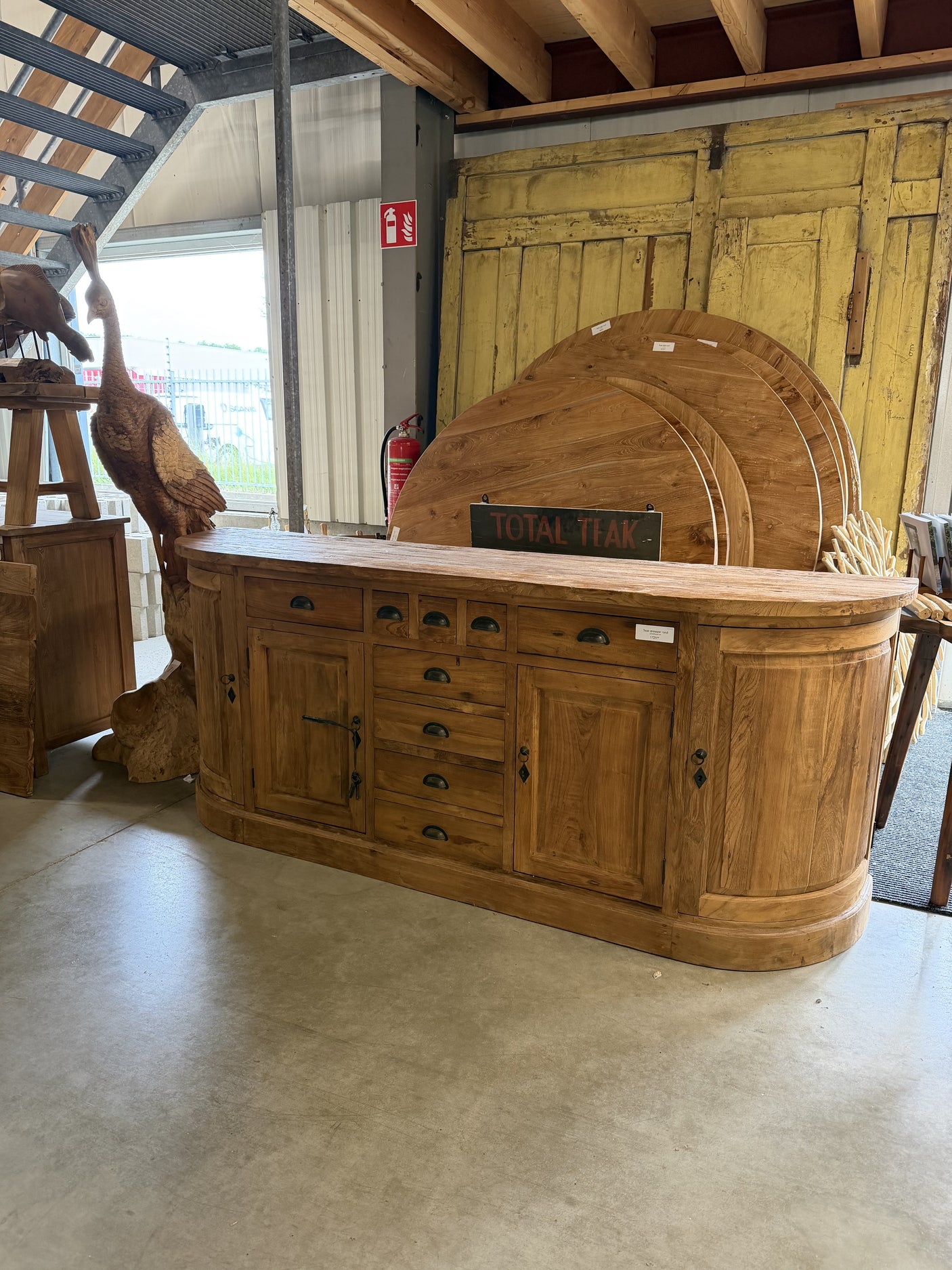 Teak Sideboard - 220x90x50cm