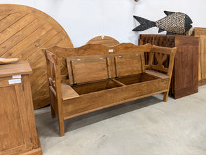 Teak Truhenbank - 200cm