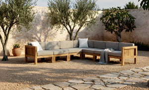 Teak Lounge Eckmodul Algarve