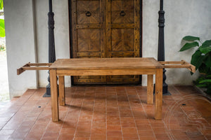 Uitschuifbare teak tafel 160 - 210 - 260x90 - Souren Meubels