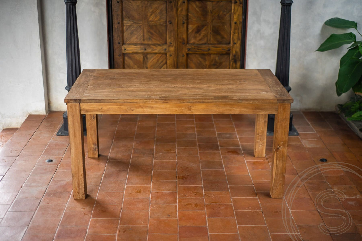 Uitschuifbare teak tafel 160 - 210 - 260x90 - Souren Meubels