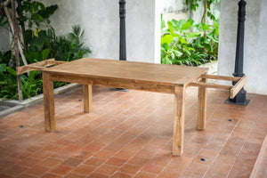 Uitschuifbare teak tafel 180 - 230 - 280x100 - Souren Meubels