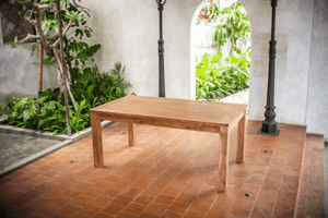 Ausziehtisch Teakholz Set 180 + 10 Stühle