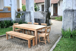 Teak bank 100cm - Souren Meubels