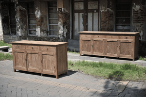 Teak dressoir 160cm oud hout - Souren Meubels