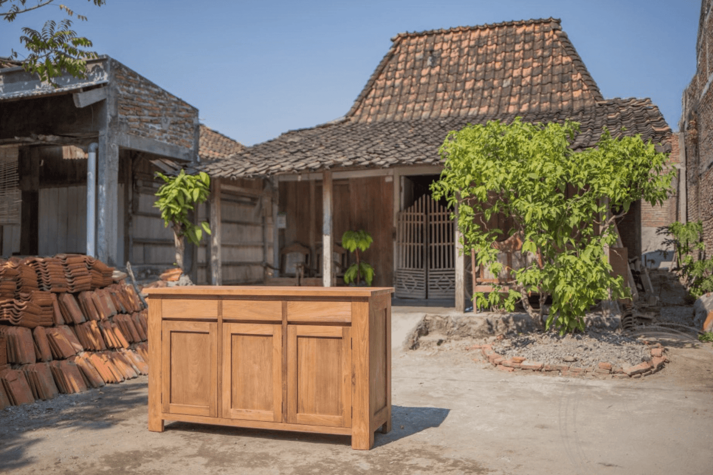 Teak dressoir 150 x 90 x 50 - Souren Meubels