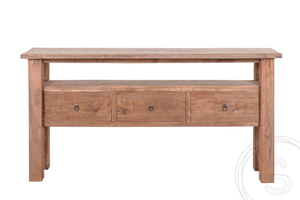 Teak sidetable 150cm oud hout - Souren Meubels