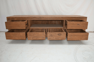 Teak TV-Anrichte 200cm Rustikal