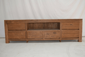 Teak TV-Anrichte 200cm Rustikal